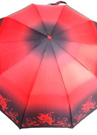 Зонт жіночий напівавтомат градієнт 10 спиць toprain парасолька