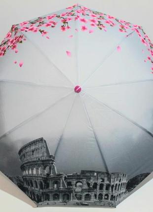 Зонт полуавтомат женский город toprain парасолька