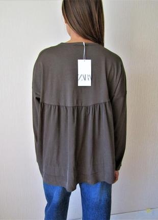 Распродажа!  топ свитшот блузка кофта  от zara размер s/ м ори...