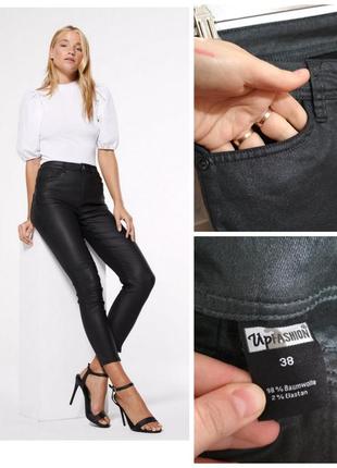 Фирменные базовые черные джинсы скини стрейч супер качество!!!