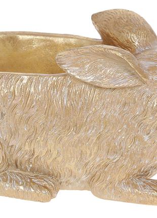 Декоративная подставка для украшений Кролик 11.2см, цвет - медный