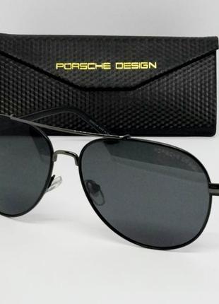 Porsche design стильні чоловічі сонцезахисні окуляри чорні кра...