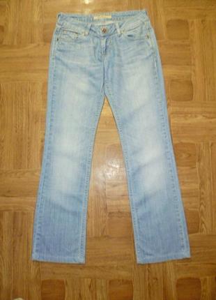 Брендовые летние джинсы прямые lihoms jeans классические голуб...
