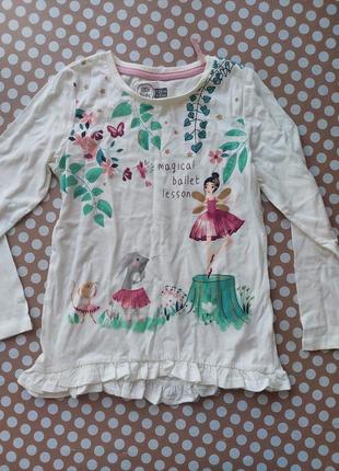 Кофта блузка для дівчинки нова з біркою 6-7 років