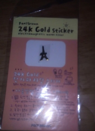24K Gold sticker Эйфелева башня