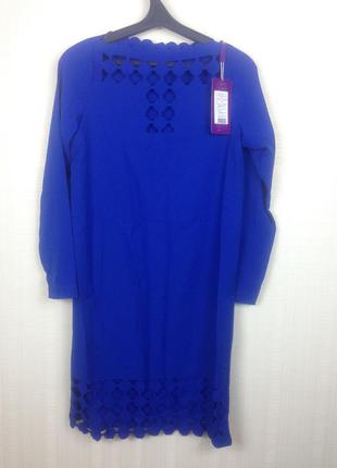 Sale синее електрик платье в стиле zara s м 44 46
