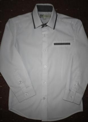Рубашка белая bhs 5-6 лет