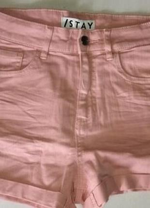 Жіночі короткі джинсові шорти висока талія stay розмір s