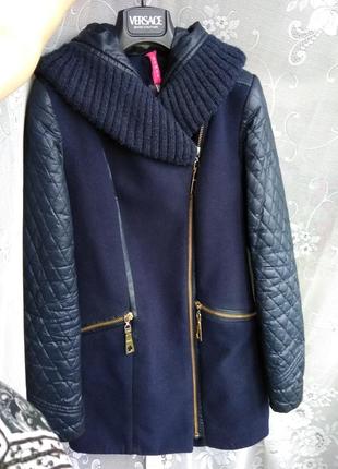 Стильное теплое пальто осень-зима, р.xs-s