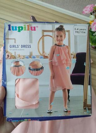 Шифонове плаття для дівчинки lupilu