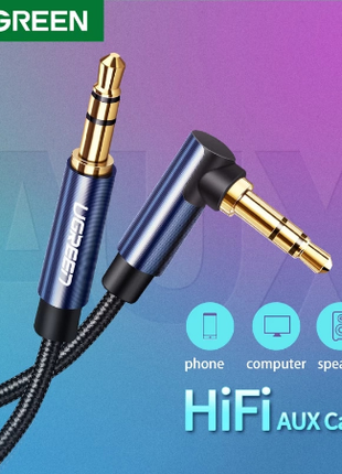 Ugreen Premium Audio 3.5 мм Hi-Fi Stereo Aux аудио кабель 1 м поз
