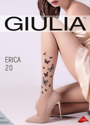 Фантазійні колготки giulia erica 20 розмір 3