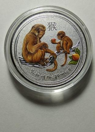 1 долар. Австралія. Рік мавпи.