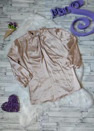 Блуза mango женская кремовая шелк