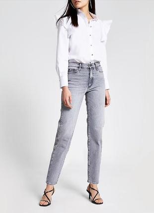 Серые джинсы blair с высокой посадкой