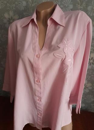 Симпатичная блуза! нежно розового цвета!