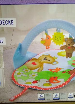 Дитячий ігровий килимок Ведмедик-пташка-сонечко Lupilu Німеччина