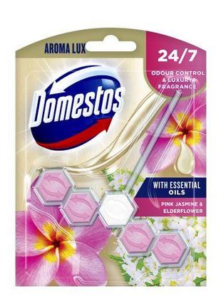Туалетный блок Domestos Aroma Lux с розовым жасмином и цветком...