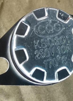 Термореле KSD 301-170 250V 10A (170°C) Контакты Нормально-Замкнут