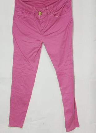 Zara джинсы женские стретч розовые размер 26