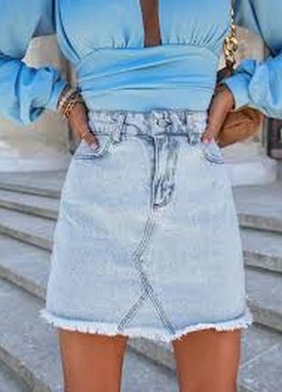 Стильная,актуальная джинсовая юбка denim co.