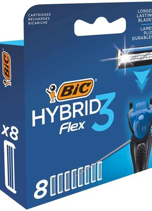 Змінні картриджі Flex 3 Hybrid 8шт ТМ BIC