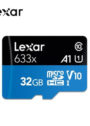 Карта памяти Lexar 633X 32 ГБ MicroSD Class 10 UHS-I U1 V10 A1