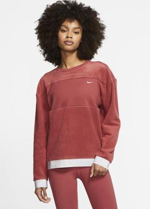 Флис толстовка термо nike womens icon clash therma fleece crew...