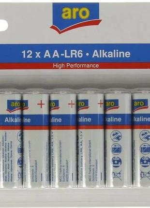 Батарейка Aro щелочные AAA-LR03 Alkaline блистер 12шт (фирменный