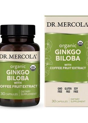 Натуральная добавка Dr. Mercola Ginkgo Biloba, 30 капсул