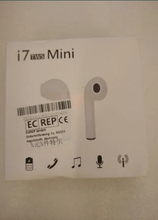 Бездротові навушники i7 TWS mini, розові