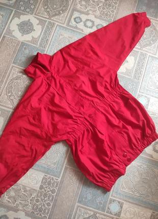 Куртка ветровка красная 54 размер женская весенняя осенняя