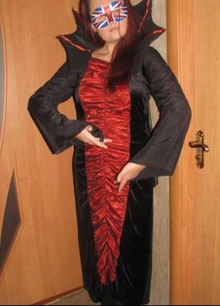 Платье на хеллоуин леди вамп