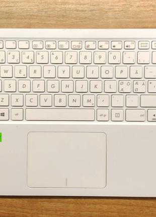 Верхняя панель с тачпадом palmrest и клавиатурой Asus E402S (1...