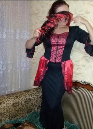 Платье на хеллоуин леди вамп