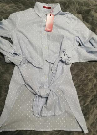 Рубашка женская, хлопок, бренда s.oliver