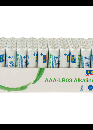Батарейка Aro щелочные AAA-LR03 Alkaline 40шт