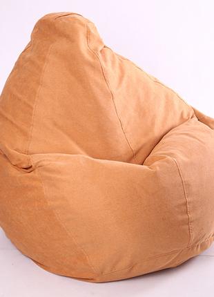 Кресло бескаркасное мешок груша "Большая груша", 130х90 см, ме...