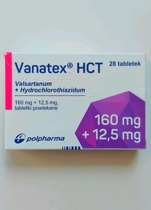 Vanatex 160/12,5 мг Ванатекс ліки з Європи