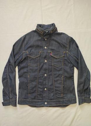Мужская джинсовая куртка пиджак levis размер m (46) идеальный!