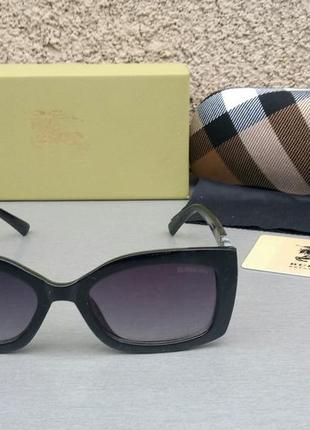 Burberry очки женские солнцезащитные черные с градиентом
