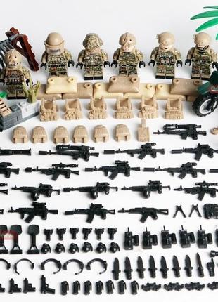 Фигурки спецназ цсо альфа военные Афганистан для лего