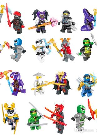 Конструктор набор фигурки человечки ниндзяго Ninjago для лего