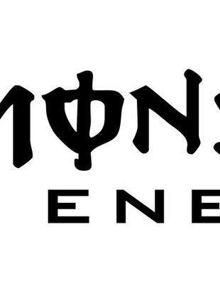 Наклейка - Monster Energy на капот - Черная