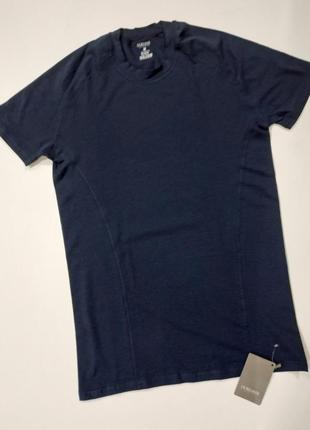 Стильна чоловіча футболка dorense 2535 темно-синього кольору