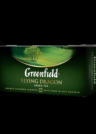 Чай зелений FLYING DRAGON 2гх25шт, "Greenfield ", пакет