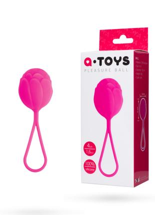 Вагинальные шарики Toyfa A-Toys, силикон, розовый, ø 3,5 см
