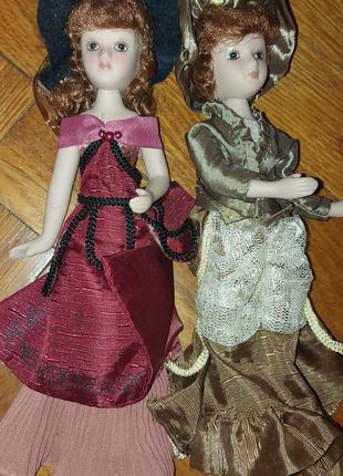 Фарфоровые куклы статуэтки эмма бовари и джейн эйр