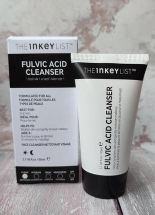 Гель для вмивання обличчя the inkey list fulvic acid cleanser