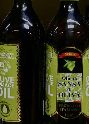 Оливкова олія M&K Olio di Sansa di Oliva 1L (Італія)